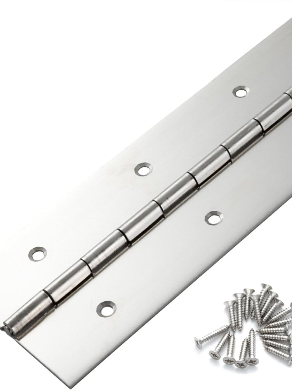 Marine Grade Heavy Duty Piano Hinge 48 Inch x 2 Inch Width, True 0.060'' Thick